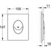 Afbeelding van GROHE QuickFix Start Bedieningspaneel - EcoJoy - mat zwart - 38964KF0