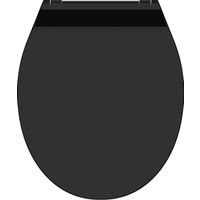 SCHÜTTE WC-Bril 82710 SLIM BLACK - Duroplast - Super Dun - Soft Close - Afklikbaar - RVS-Scharniere