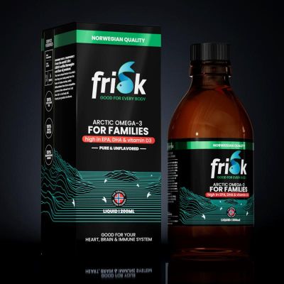 Frisk Omega 3 for families pure & natural 200 Milliliter - Vetzuren