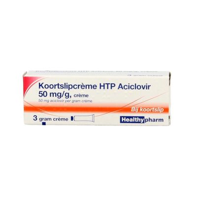 Foto van Healthypharm Koortslip creme aciclovir