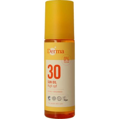 Derma Sun oil SPF30 150 Milliliter - In de zon
