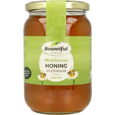 Bountiful Weidebloemen honing vloeibaar Bountiful Weidebloemen honing vloeibaar 900 gram - Honing
