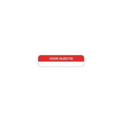 Strooketiket voor injectie 44 x 11 mm 750 stuks - 