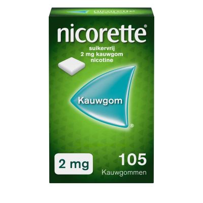 Nicorette Kauwgom 2 mg classic Nicorette Kauwgom 2 mg classic 105 stuks - Stoppen met roken