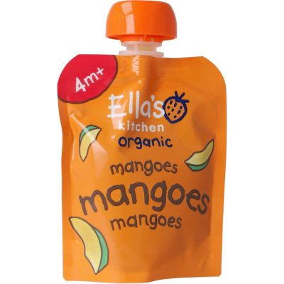 Foto van Ella's Kitchen Mango knijpzakje 4+ maanden bio