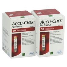 Foto van Accu Chek Performa teststrips 2x50 stuks