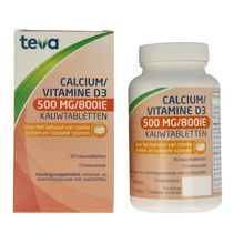 Foto van Teva calcium/vit d kt 500mg/800ie