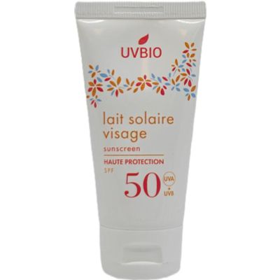 Uvbio Sunscreen face SPF50 bio 50 Milliliter - In de zon
