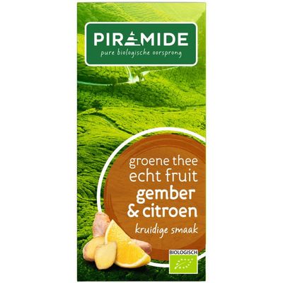 Piramide Groene thee met gember en citroen