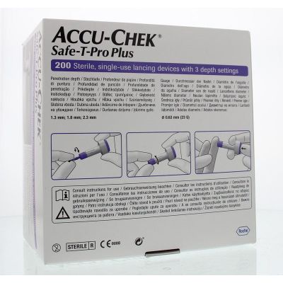 Accu Chek Safe T-pro plus lancetten 200 stuks - Diabetes