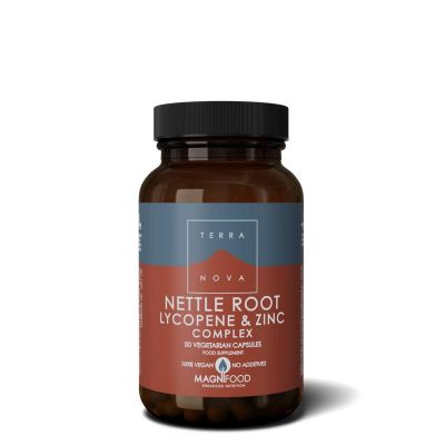 Terranova Nettle root lycopene & zinc complex Terranova Nettle root lycopene & zinc complex 50 vegicaps - Overige vitaminen/mineralen