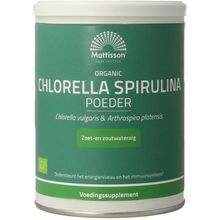 Foto van Mattisson Organic chlorella spirulina