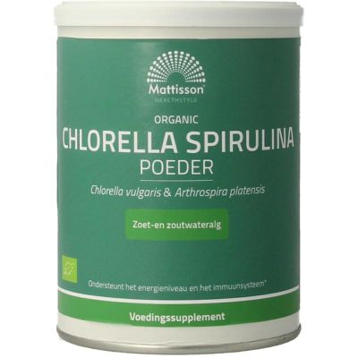 Mattisson Organic chlorella spirulina 125 gram - Overige producten