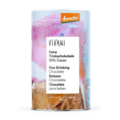 Vivani Hot chocolate drink Demeter 50% cacao bio 300 gram - Snoepgoed