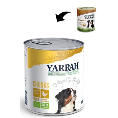 Yarrah Hond brokjes kip in saus
