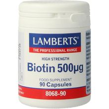 Foto van Lamberts Vitamine B8 500 mcg (biotine)