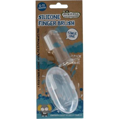 Jack N Jill Silicone finger brush 2 stuks - Tandenborstel