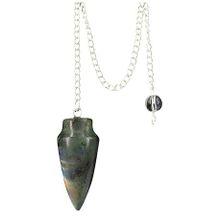 Foto van Pendel druppel labradoriet