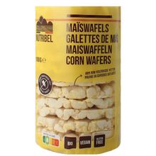 Foto van Nutribel Maiswafels zonder zout glutenvrij bio