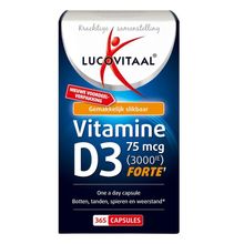 Foto van Lucovitaal Vitamine D3 75mcg 3000IE