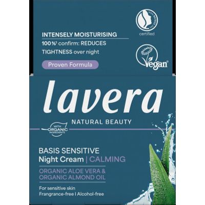 Lavera Basis sensitiv calming night cream EN-IT 50 Milliliter - Nachtcreme