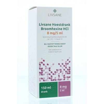 Livsane Hoestdrank broomhexine 8 mg 150 Milliliter - Hoest