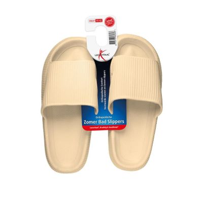 Lucovitaal orthopedische badslipper 41-42 beige 1 paar - Overig