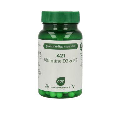 AOV 421 Vitamine D3 & K2 AOV 421 Vitamine D3 & K2 60 vegicaps - Vitamine enkel