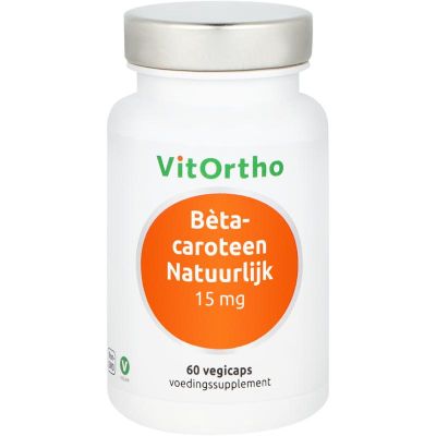 Foto van Vitortho Beta-caroteen natuurlijk 15mg