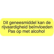 Foto van Strooketiket rijvaardigheid alcohol 30 x 7 mm
