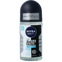 Foto van Nivea Men deoroller black & white fresh