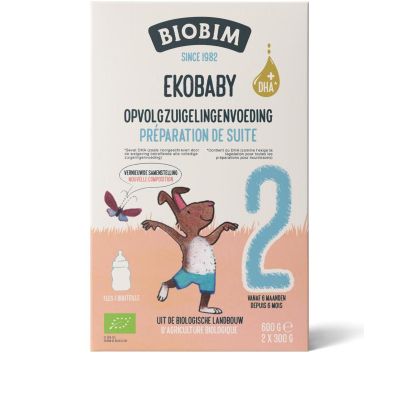 Biobim Ekobaby 2 opvolg zuigelingenvoeding 6+ Biobim Ekobaby 2 opvolg zuigelingenvoeding 6+ 600 gram - Babyvoeding