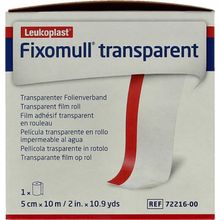 Fixomull Transparent 10 m x 5 cm 7221600 Foto van Fixomull Transparent 10 m x 5 cm 7221600