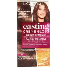 Foto van Loreal Casting creme gloss 415 Iced chestnut