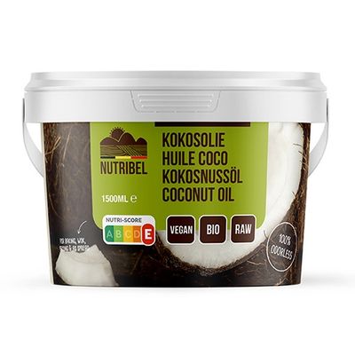 Nutribel Kokosolie geurloos bio 1500 Milliliter - Voeding