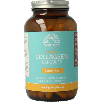 Mattisson Runder collageen peptan type 1 180 vcaps - Overige vitaminen/mineralen