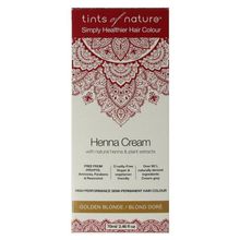 Tints Of Nature Henna cream golden blond semi permanent Foto van Tints Of Nature Henna cream golden blond semi permanent
