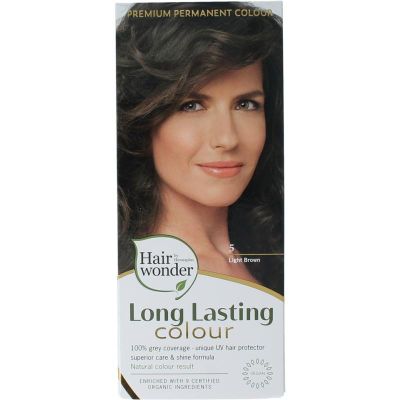 Henna Plus Long lasting colour 5 light brown 100 ml - Haarkleuring
