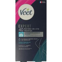 Foto van Veet Expert koude wasstrips been sensitive