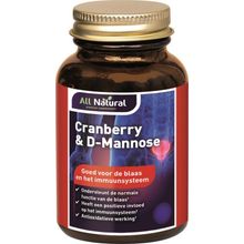 Foto van All Natural Cranberry 250mg& d mannose 250