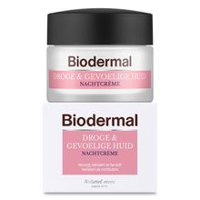 Biodermal Nachtcreme droge en gevoelige huid Foto van Biodermal Nachtcreme droge en gevoelige huid