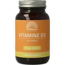 Foto van Mattisson Vitamine D3 75 mcg 3000IE