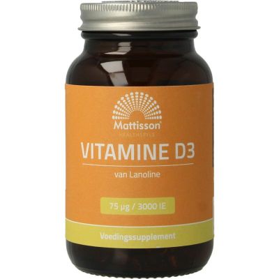 Mattisson Vitamine D3 75 mcg 3000IE 240 capsules - Vitamine enkel