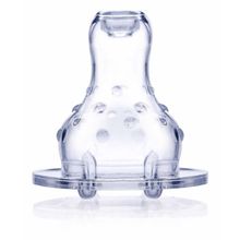 Foto van Nuby Antilekspeen flow control 4M+