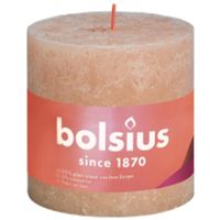 Bolsius Rustiek stompkaars shine 100/100 misty pink