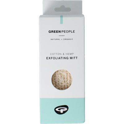 Green People Exfoliating mitt 50 gram - Sponzen/borstels