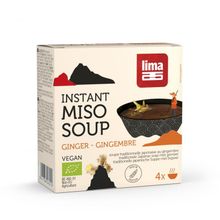 Foto van Lima Instant miso soep gember 4 x 15 gram