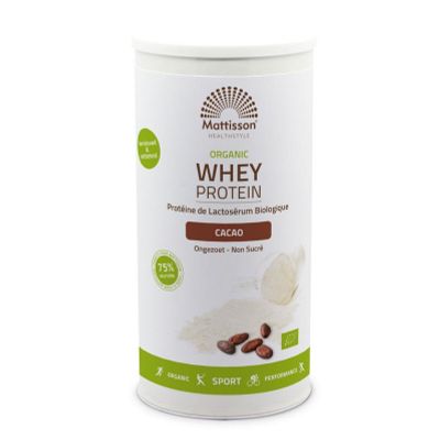 Mattisson Wei proteine cacao bio 75% 450 gram - 