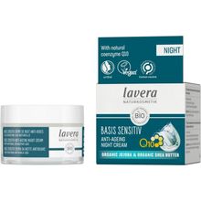 Foto van Lavera Basis Q10 night cream EN-IT