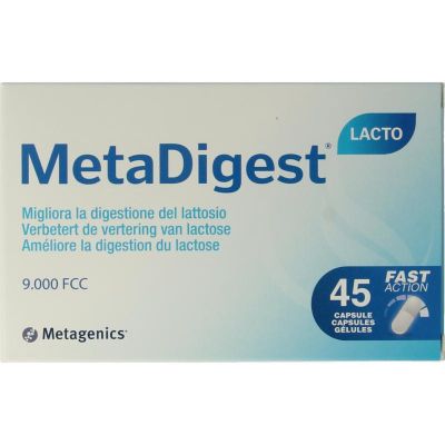 Metagenics Metadigest lacto blister 45 capsules - Overige vitaminen/mineralen